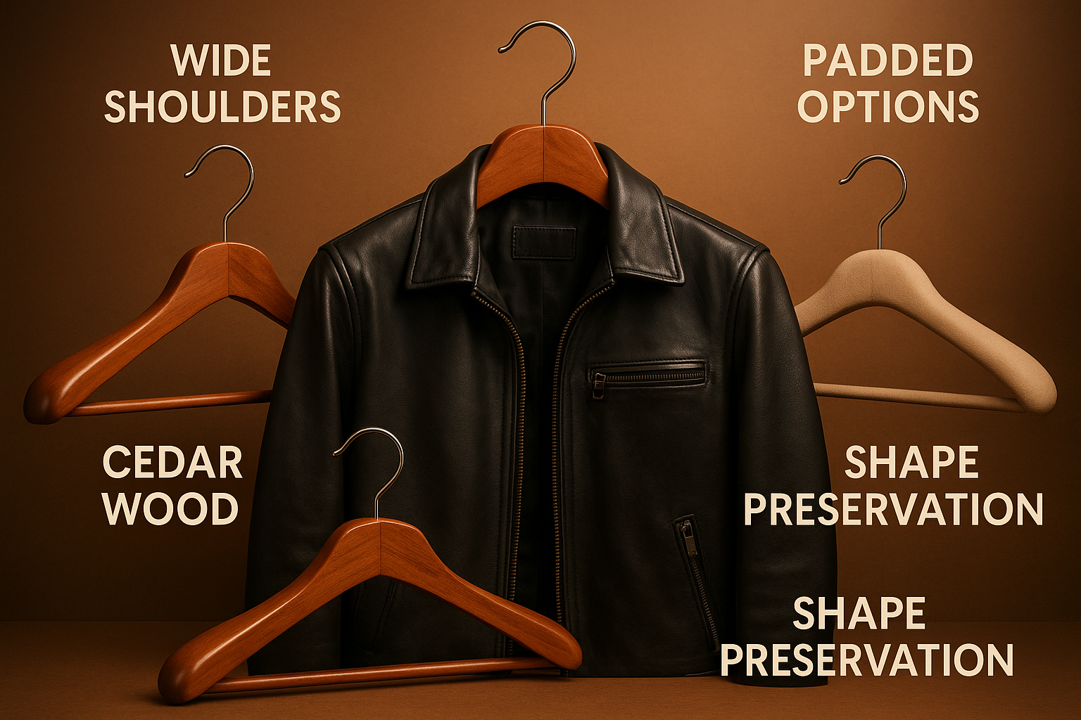 Best hangers for leather jacket preservation